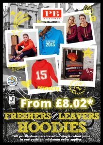 An image of an offer for school leavers hoodies